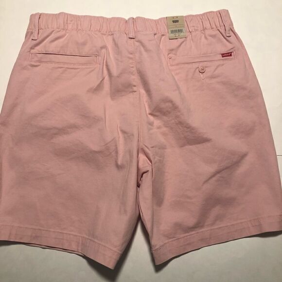Levis Chino Shorts Mens Large Pink Drawstring - Picture 2 of 3